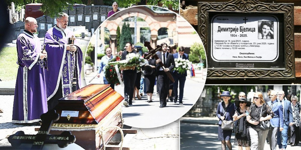 (FOTO) Sahranjen Dimitrije Bjelica: Otac Isidore Bjelice ispraćen na večni počinak